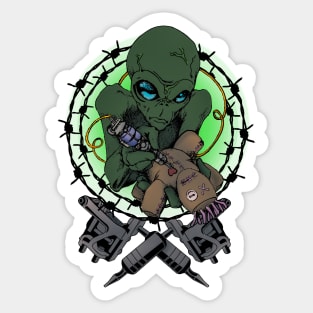 Alien Tattoo Master Sticker